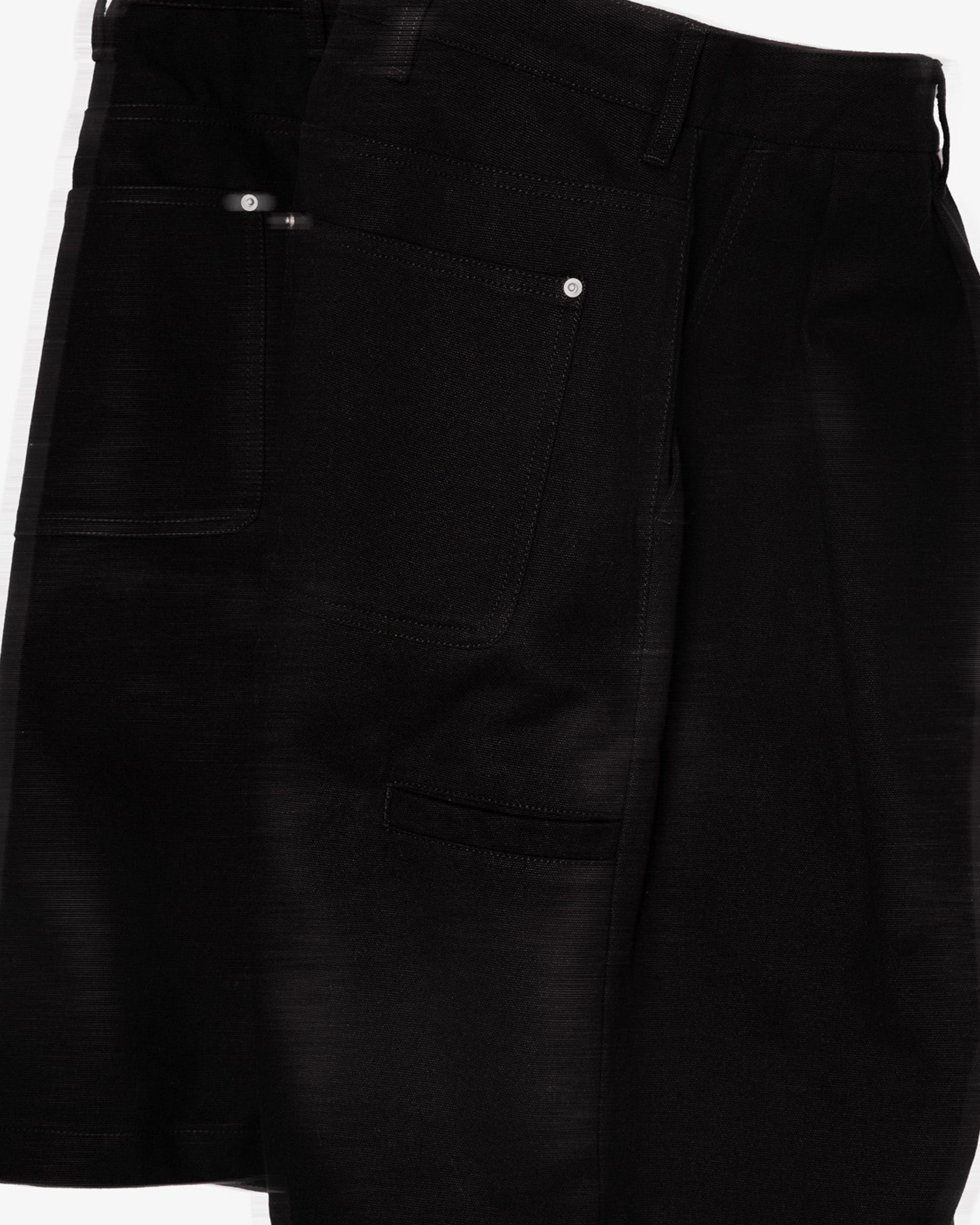 Double Pleated Canvas Short