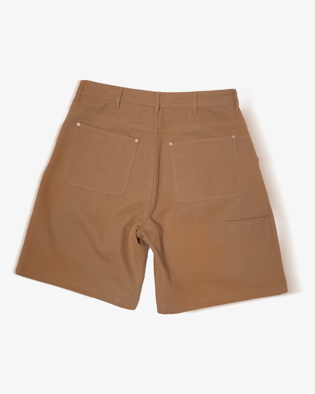 Double Pleated Canvas Short